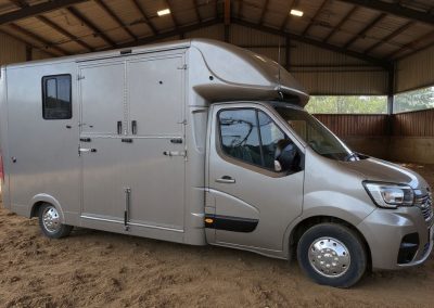 Chaigley Stallion Horsebox - indoor arena