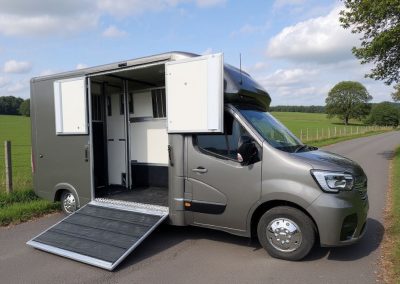 Chaigley Stallion Horsebox on country lane
