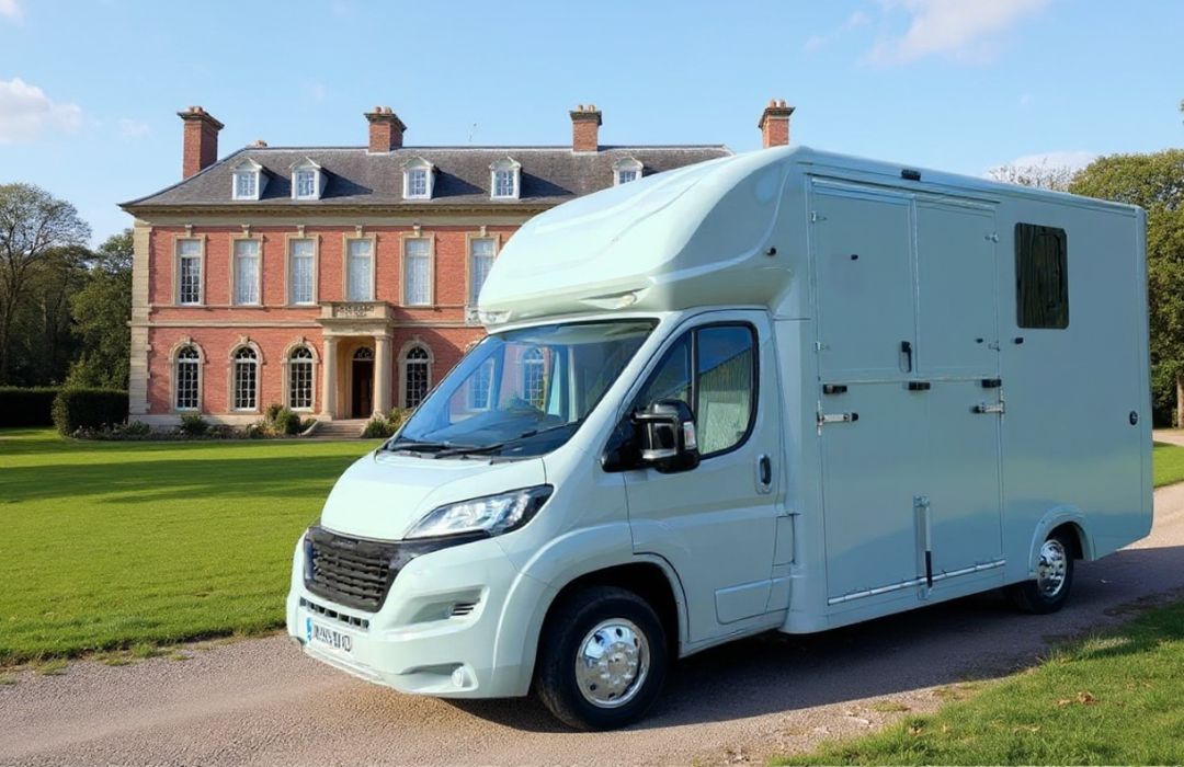 Chaigley Stallion Horsebox on location