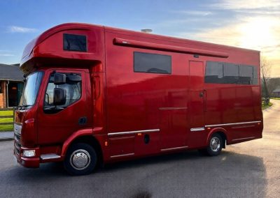 Chaigley Voyager 7.5 tonne Horsebox in metallic red